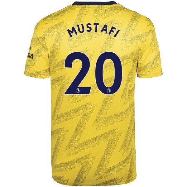Maillot Football Arsenal NO.20 Mustafi Exterieur 2019-20 Jaune